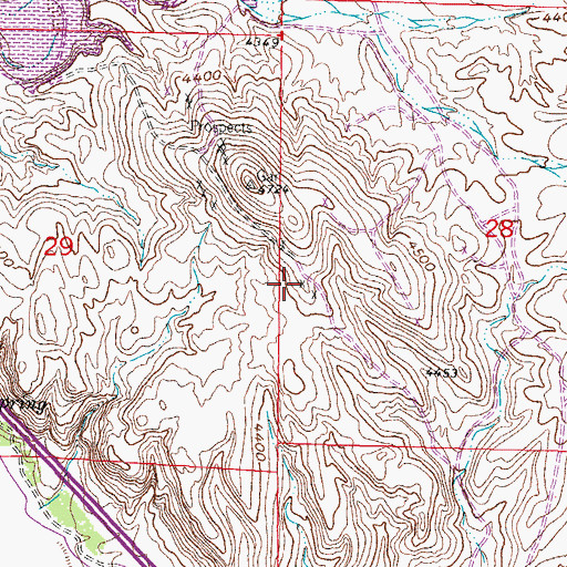 Topographic Map of Red Star, NM