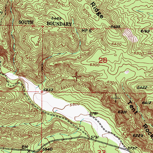 Topographic Map of Otto Pit, NM
