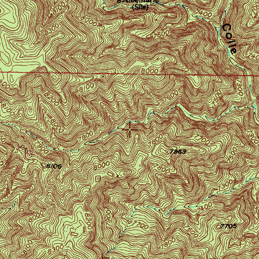 Topographic Map of Midnight Lode, NM