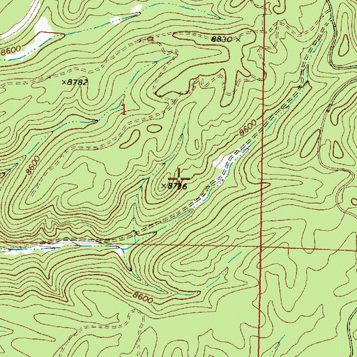 Topographic Map of Fenton Hill, NM