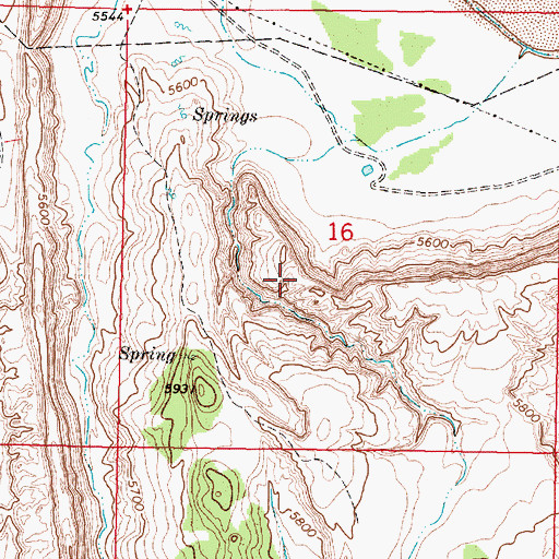 Topographic Map of Blue Sky, NM