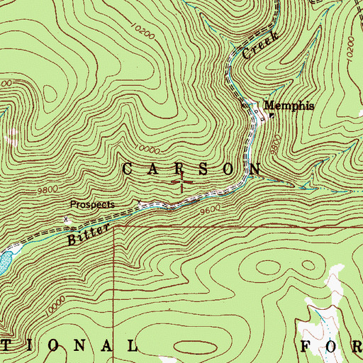 Topographic Map of Enderman Prospect, NM