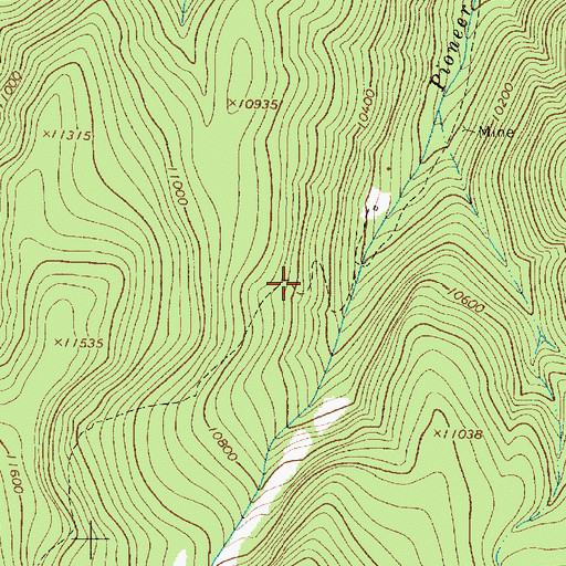 Topographic Map of Caribel Mine, NM