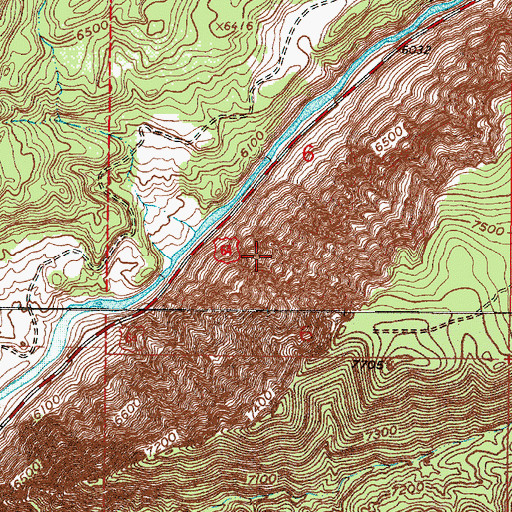 Topographic Map of Bismuth Prospect, NM