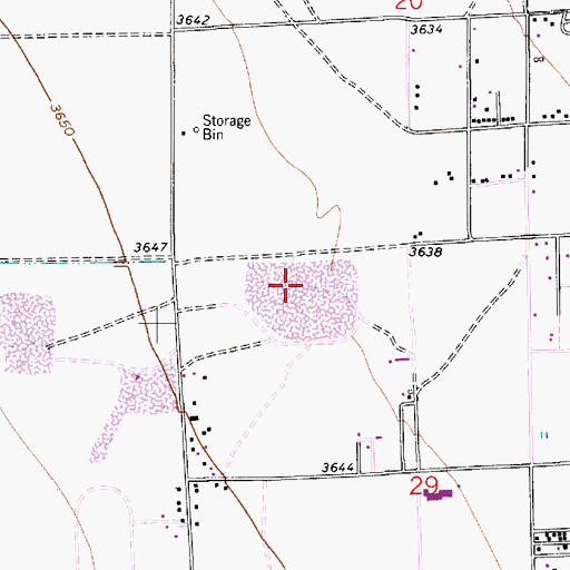 Topographic Map of Crusher Pit, NM