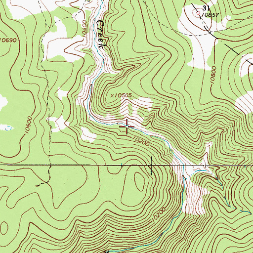 Topographic Map of Granger Placer, NM