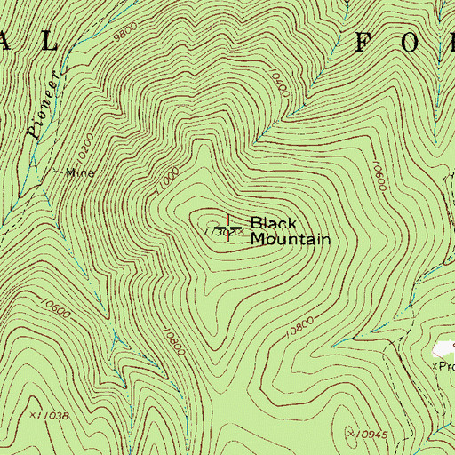 Topographic Map of Inferno Group, NM