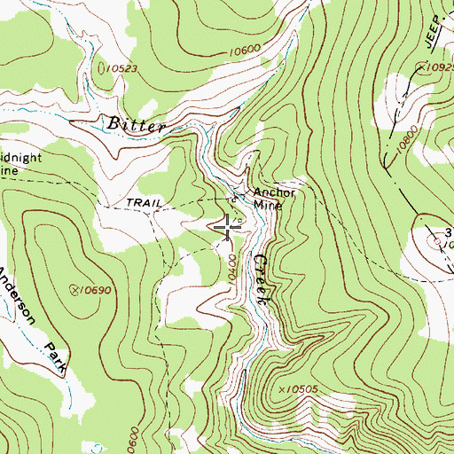 Topographic Map of Little Gem Prospect, NM
