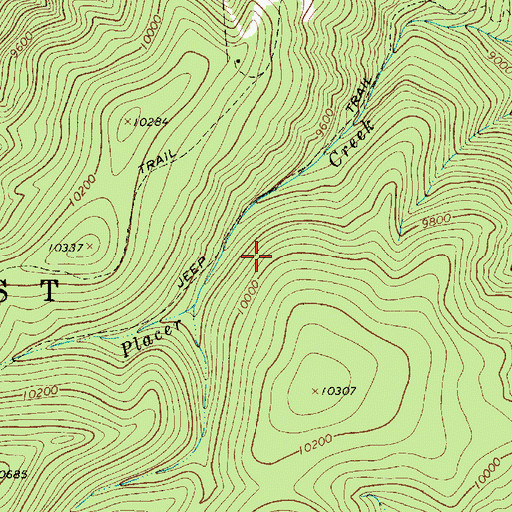 Topographic Map of Lone Star Lode, NM