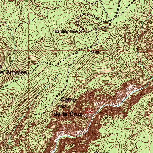 Topographic Map of Theodore Glass Property, NM