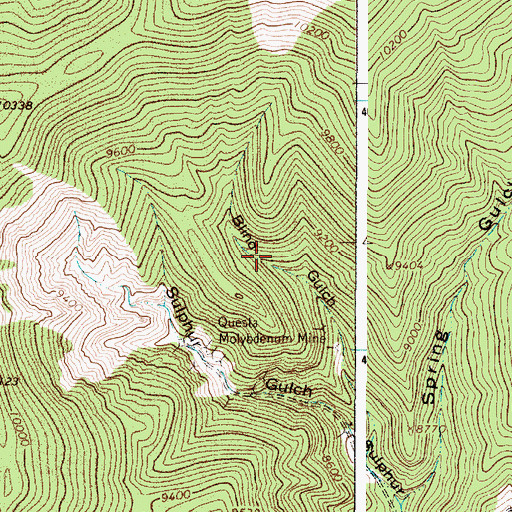 Topographic Map of Horner Prospect, NM