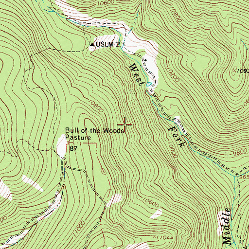 Topographic Map of Iron Dyke Prospect, NM