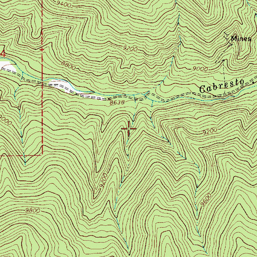 Topographic Map of Silver King Prospect, NM