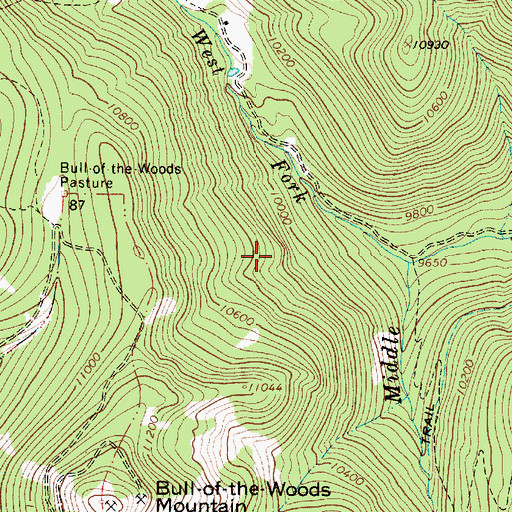 Topographic Map of Silver Star, NM