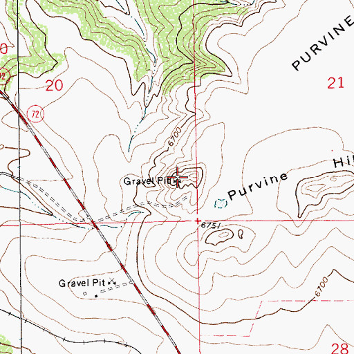 Topographic Map of Colomex Pit, NM