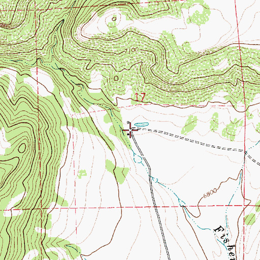Topographic Map of San Miguel Mine, NM