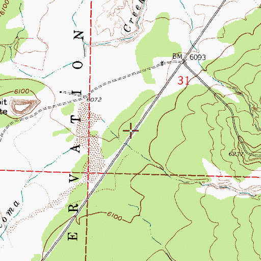 Topographic Map of Limestone Quarry, NM