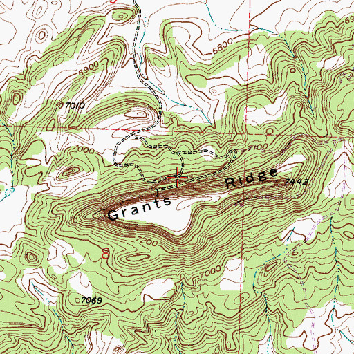 Topographic Map of Lone Pine Number Three, NM