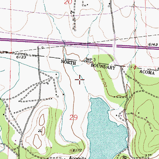 Topographic Map of San Fidel Lake Pit, NM