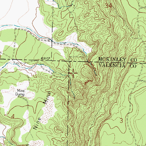 Topographic Map of Double Jerry, NM