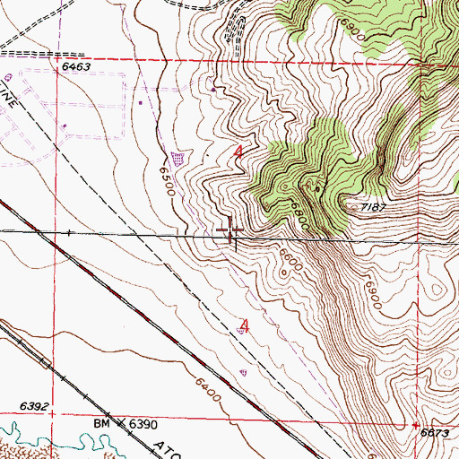 Topographic Map of Horace and Quemazon Deposit, NM