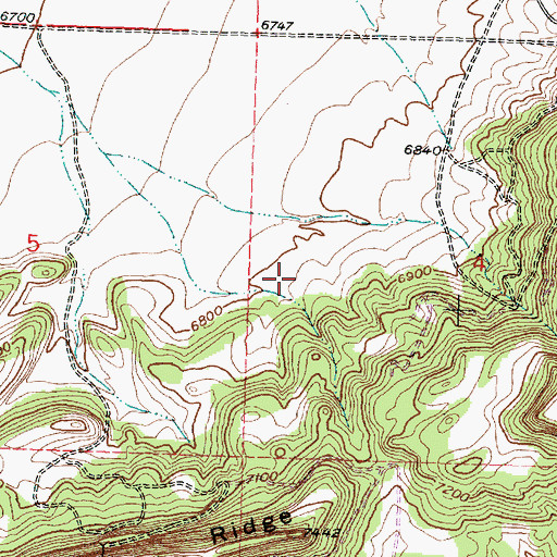 Topographic Map of Tom 13, NM