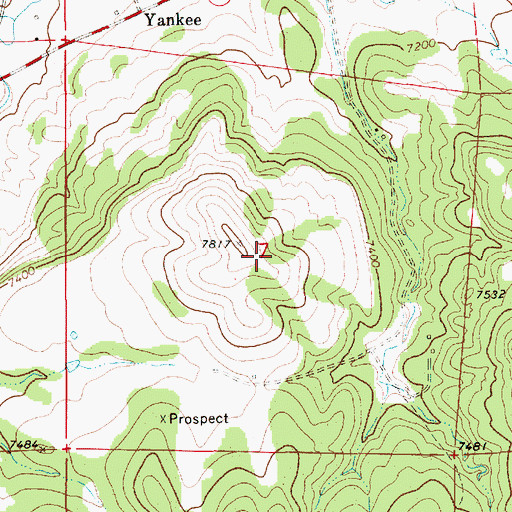 Topographic Map of McClafferty Mine, NM