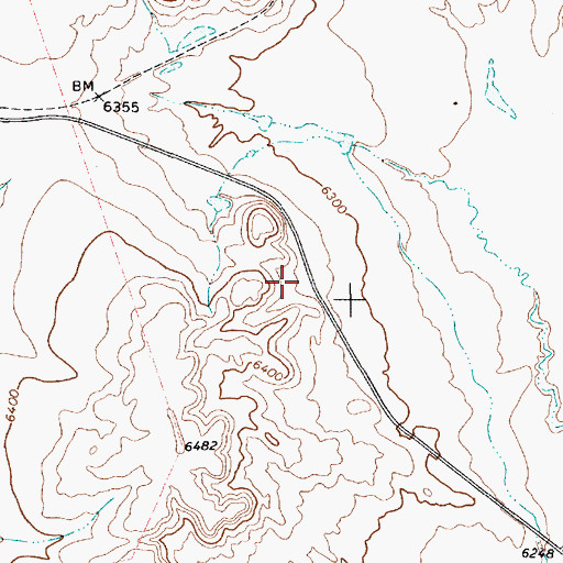 Topographic Map of Moore Pit, NM