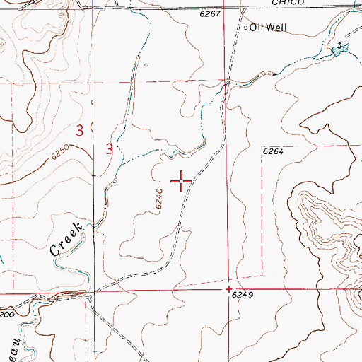 Topographic Map of Neill 3 Sauble, NM
