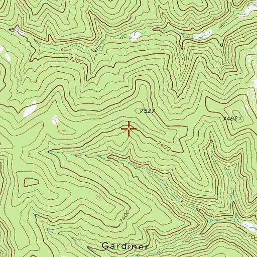 Topographic Map of Blossburg Number Four, NM