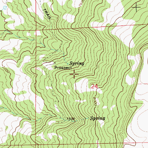 Topographic Map of Old Latimore Mine, NM
