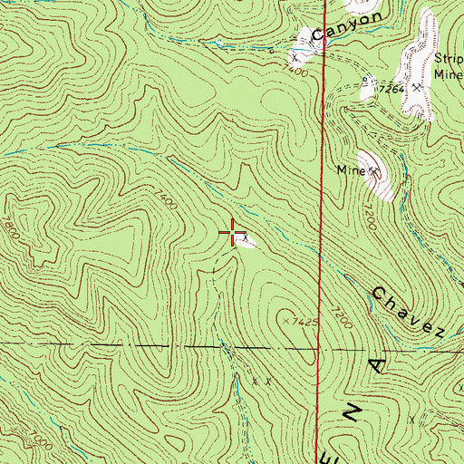 Topographic Map of B and R Group, NM