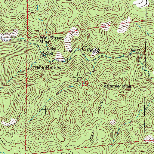 Topographic Map of White Mountain Group, NM