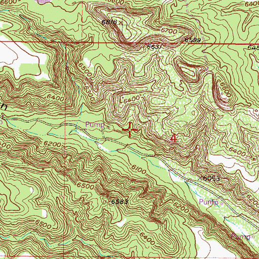 Topographic Map of White Eagle Pumice Mine, NM