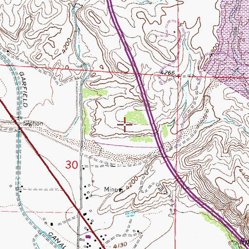 Topographic Map of Esperanza Prospect, NM