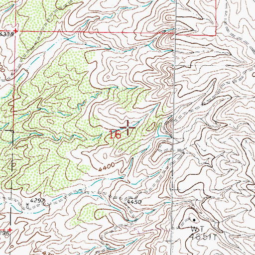 Topographic Map of Dakota Group Mine, NM