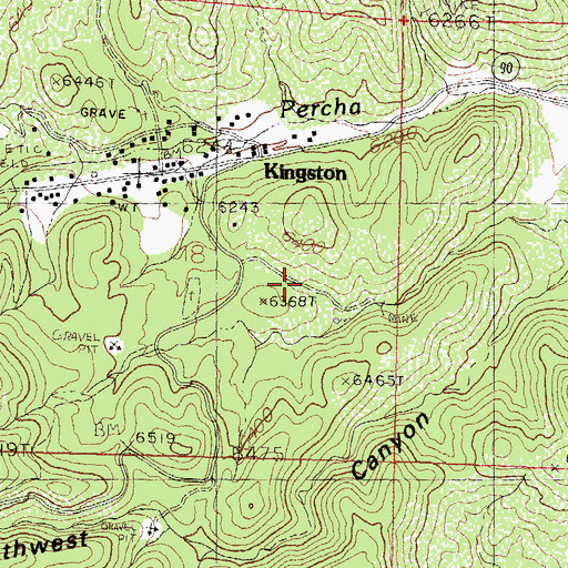 Topographic Map of Bloodgood A and B Group, NM
