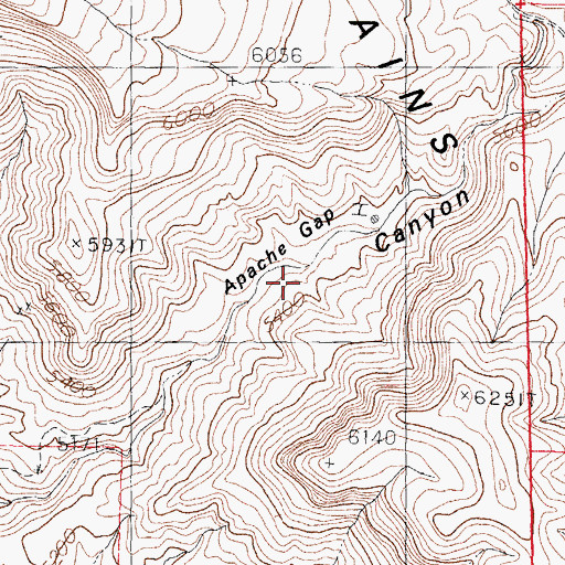 Topographic Map of Apache Chief Group, NM