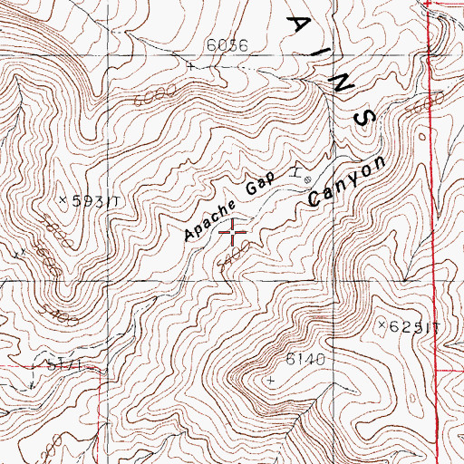 Topographic Map of Apache Chief Group, NM