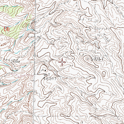 Topographic Map of Blue Jacket Prospect, NM