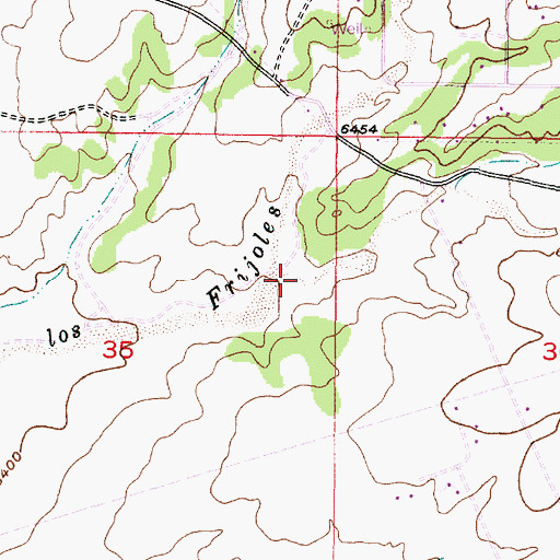 Topographic Map of Arroyo de las Trampas, NM