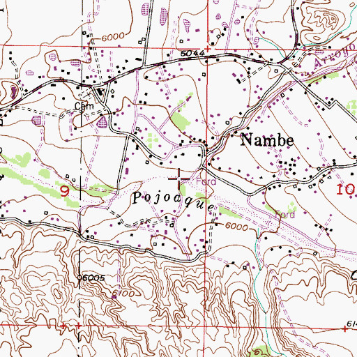 Topographic Map of Arroyo de los Guardunos, NM