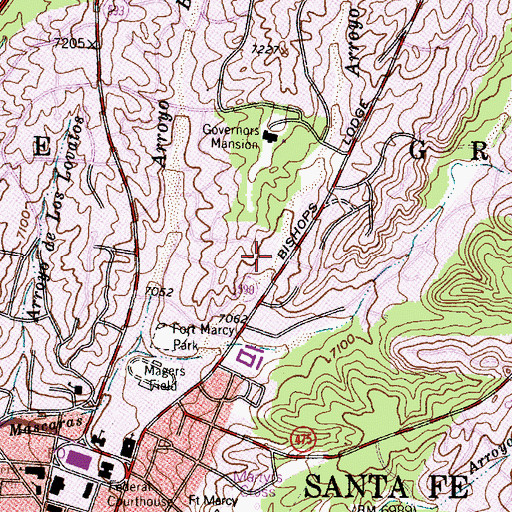 Topographic Map of Arroyo Ranchito, NM
