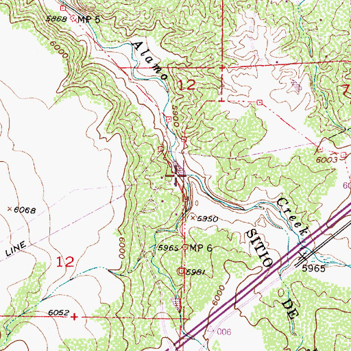 Topographic Map of Arroyo Yupa, NM