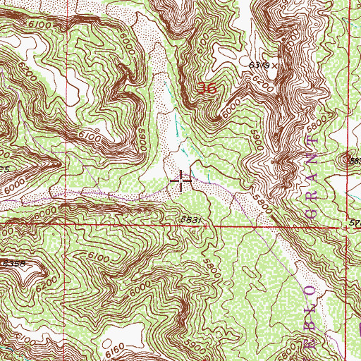 Topographic Map of Caada de las Marias, NM