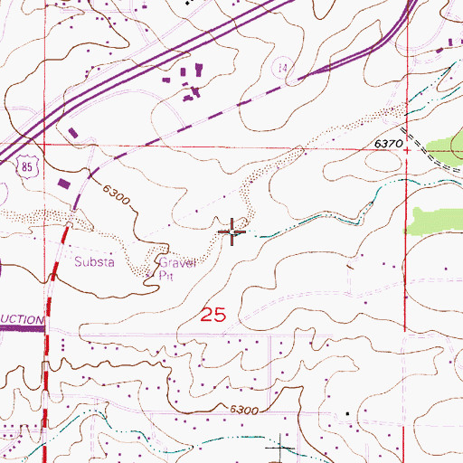 Topographic Map of Caada del Rancho, NM