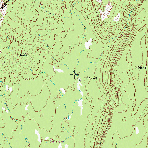 Topographic Map of Canon de la Caada, NM