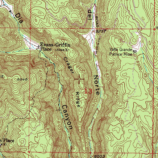Topographic Map of Crager Ridge, NM