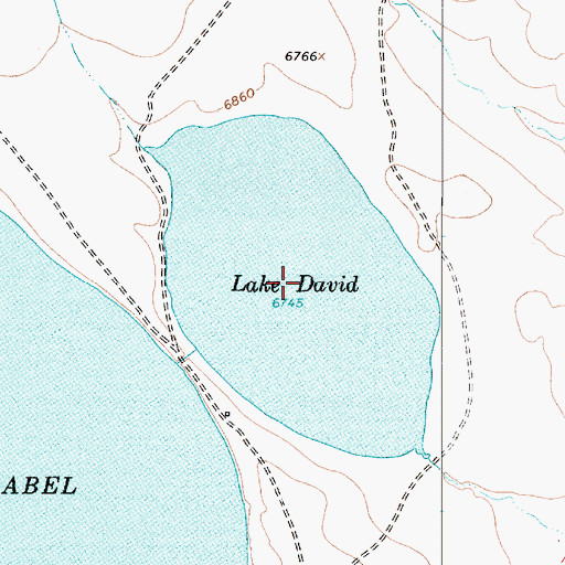 Topographic Map of Lake David, NM