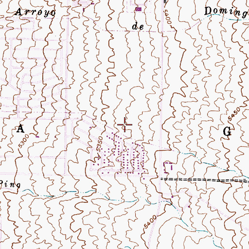 Topographic Map of Elena Gallegos Grant, NM